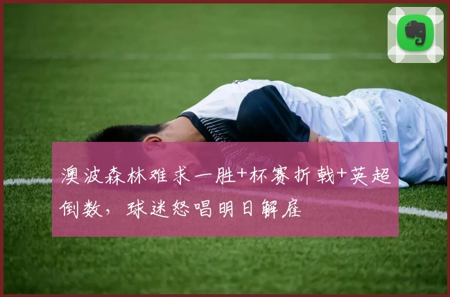 澳波森林难求一胜+杯赛折戟+英超倒数，球迷怒唱明日解雇